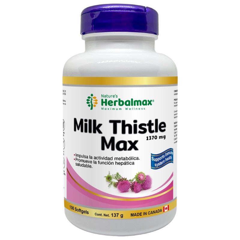 MILK THISTLE MAX 100 SOFTGEL 1370MG HERBALMAX