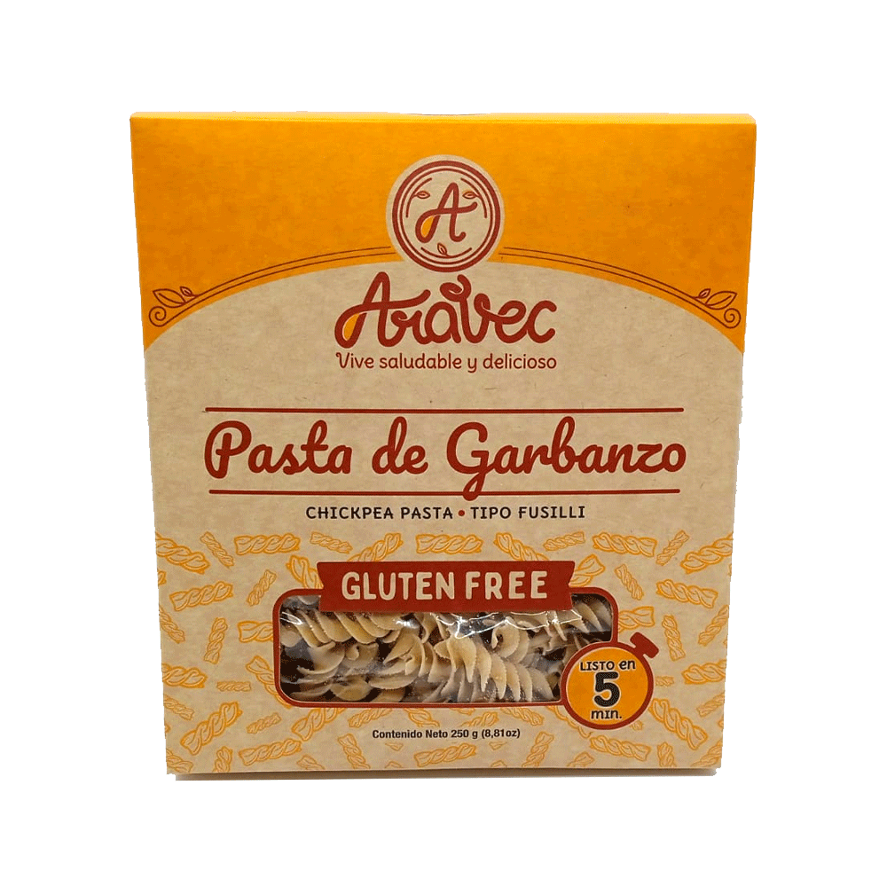 PASTA DE GARBANZO TIPO FUSILLI 250GR