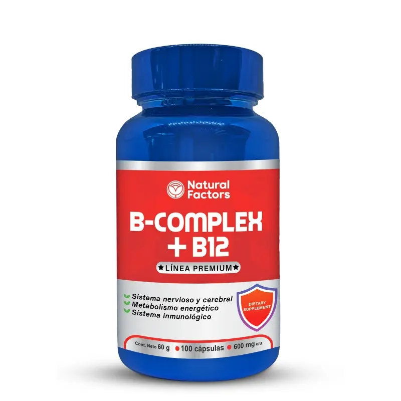B-COMPLEX + B12 100 CAPSULAS