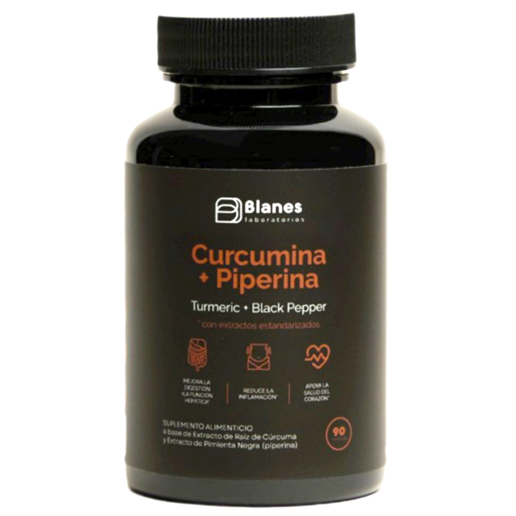 CURCUMINA CON PIPERINA 90 CAPSULAS