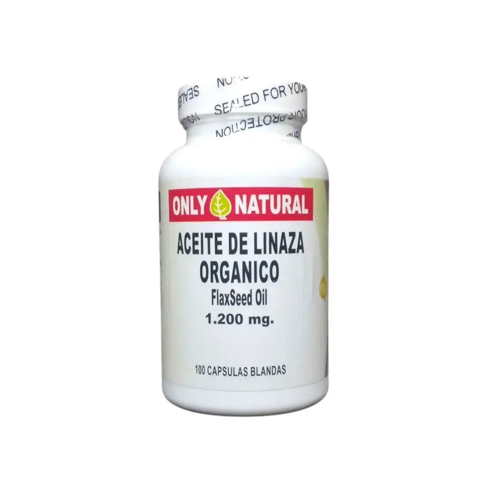 ACEITE DE LINAZA ORGANICO FLAXSEED OIL 100 CAPSULAS 1200MG