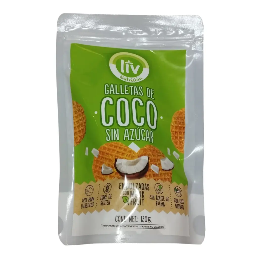 GALLETAS DE COCO SIN AZUCAR 120G