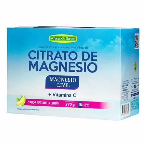 CITRATO DE MAGNESIO MAGNESIO LIVE + VITAMINA C 18 SOBRES 