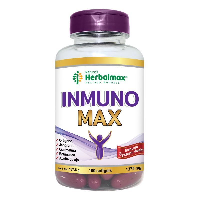 INMUNO MAX 100 SOFTGEL 1375MG HERBALMAX