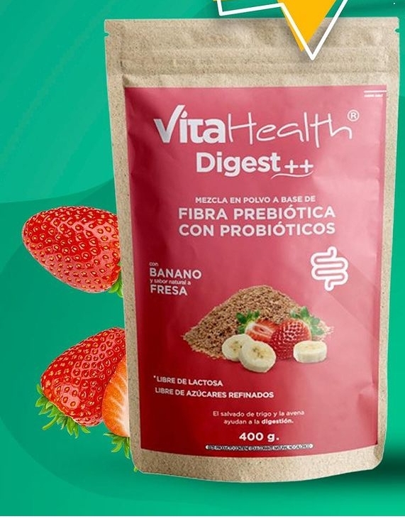 DIGEST FIBRA POLVO 400G. FRESA Y BANANO