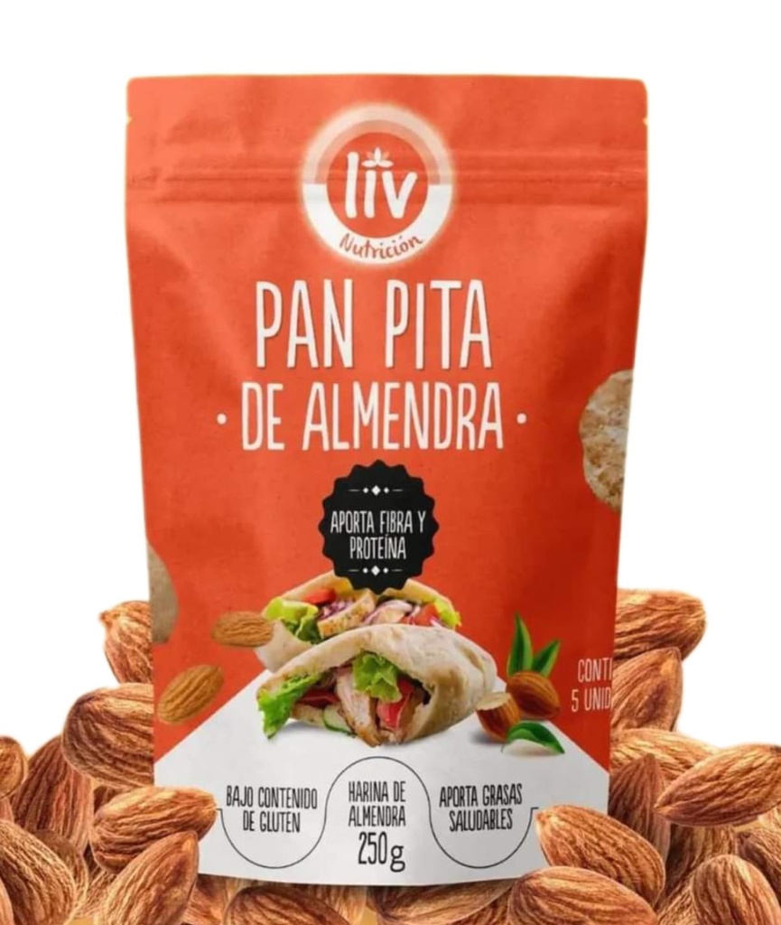 PAN PITA DE ALMENDRA 250G.
