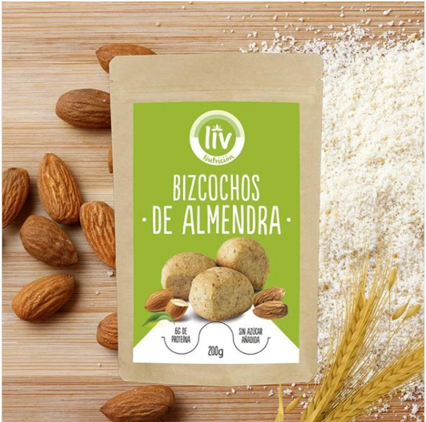 BIZCOCHOS DE ALMENDRA 200G.