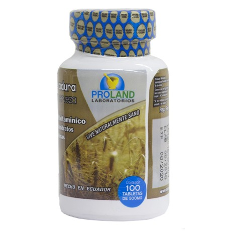 LEVADURA DE CERVEZA 100 TABLETAS 500 MG PROLAND