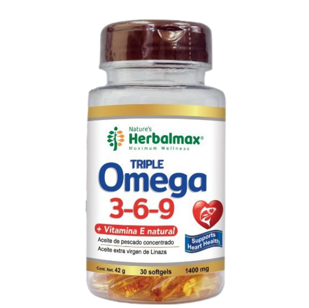 TRIPLE OMEGA 3-6-9 30 SOFTGEL 1400MG HERBALMAX