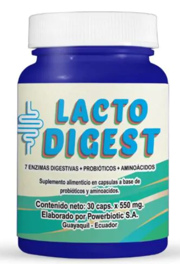 LACTO DIGEST 30 CAPSULAS 550 MG LACTINA