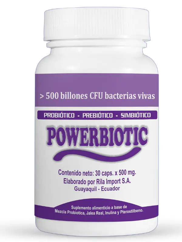 POWERBIOTIC X 30 CAP. 500MG.