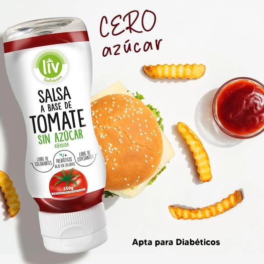 SALSA DE TOMATE SIN AZUCAR 350Gg