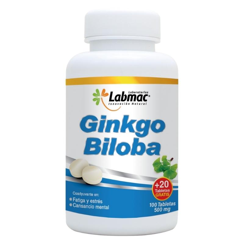 GINKGO BILOBA 500 MG TAB X 120 LABMAC