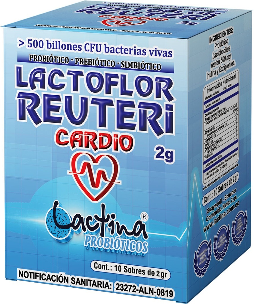 LACTOFLOR REUTERI CARDIO 2G X 10 SOBRES