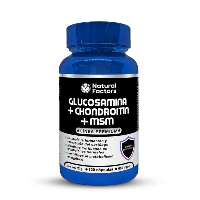 GLUCOSAMINA, CHONDROITIN+MSN 120 CAP NF