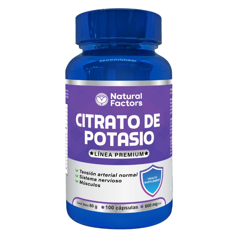 CITRATO DE POTASIO 100 CAP. NATURAL FACTORS