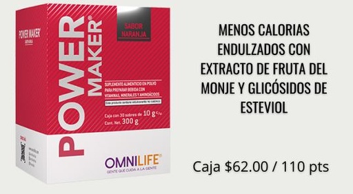 [OMF-0023] POWER MAKER EVOLUCION, CAJA CON 30 SOBRES OMNILIFE