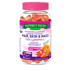 [NTT-0015] HAIR, SKIN& NAILS 2500 MCG BIOTINA 80 GOMITAS