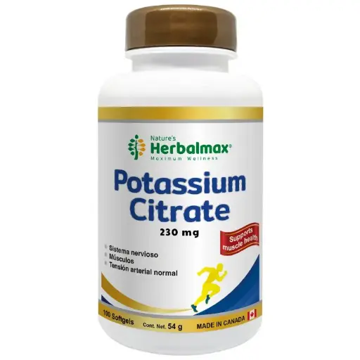 [HMX-0048] POTASSIUM CITRATE 30 SOFTGEL HERBALMAX