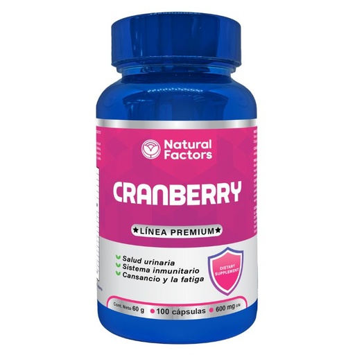 [NTF-0022] CRANBERRY 100 CAP. NATURAL FACTORS