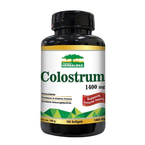 [HMX-0007] COLOSTRUM 100 SOFTGEL 1400 MG HERBALMAX