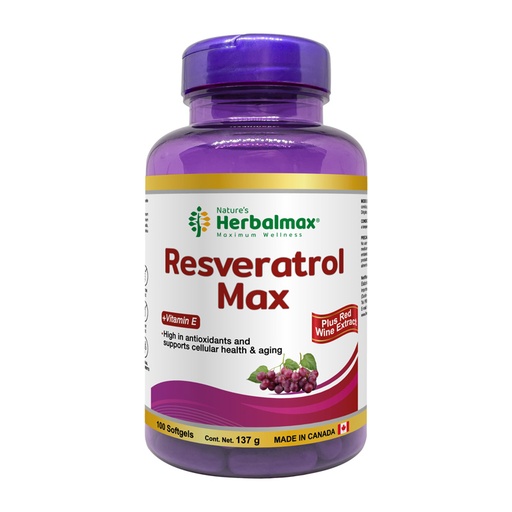 [HMX-0046] RESVERATROL MAX 100 SOFTGEL HERBALMAX