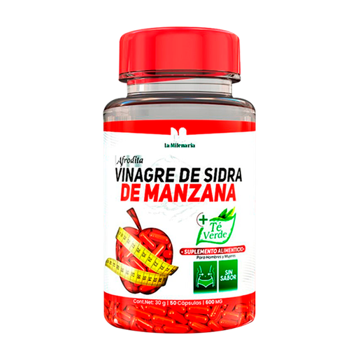 [MIL-0004] VINAGRE DE SIDRA DE MANZANA X 50 CAP