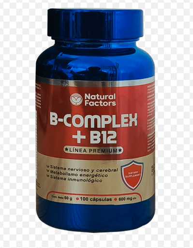 [NTF-0031] B-COMPLEX + B12 100 CAPSULAS