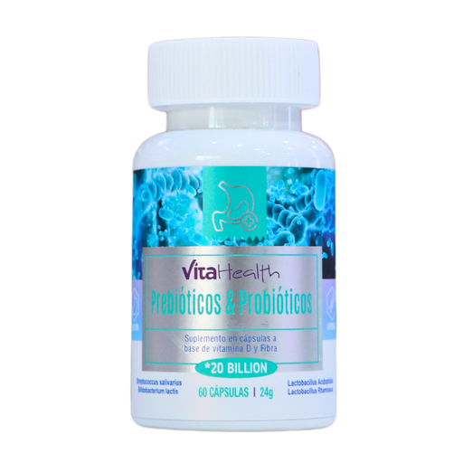 [VTH-0024] PREBIOTICOS & PROBIOTICOS 60 CAPSULAS 20 BILLONES 