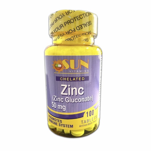 ZINC GLUCONATE 50 MG X100 TABLETAS