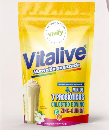 [VVF-0010] VITALIVE NUTRICION AVANZADA CALOSTRO BOVINO ZINC+QUINOA 400G