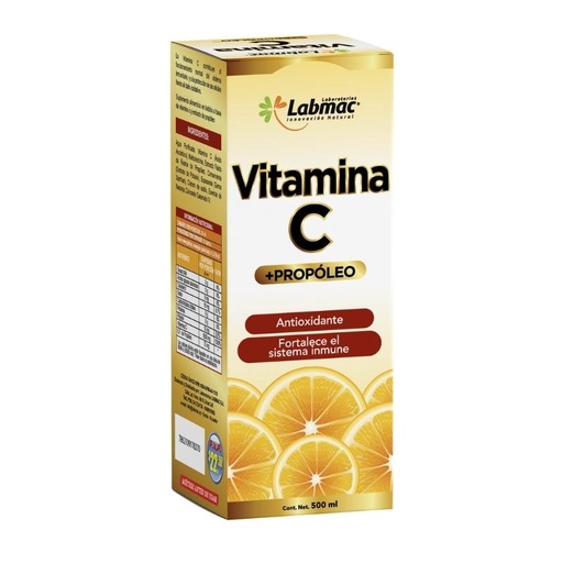 [LBM-0077] VITAMINA C+PROPOLEO JBE. 500ML. LABMAC