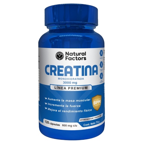 [NTF-0050] CREATINA 120 CAPSULAS 600 MG