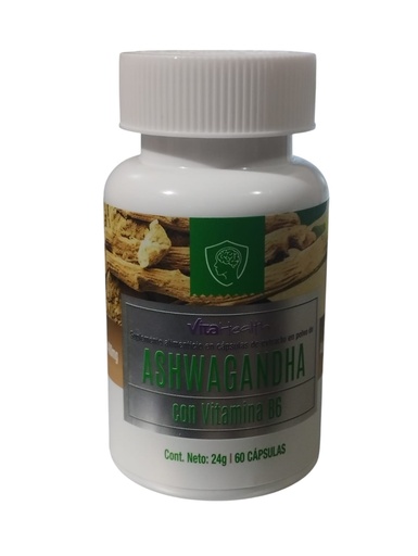 [VTH-0021] ASHWAGANDHA CON VITAMINA B6 60 CAPSULAS 400 MG