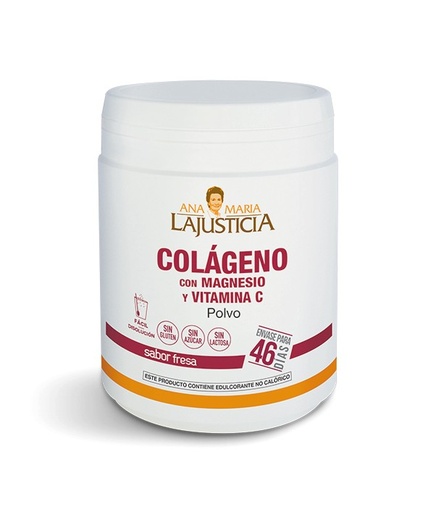 [AMJ-0001] COLAGENO MAGNESIO Y VITAMINA C POLVO SABOR A FRESA 350G
