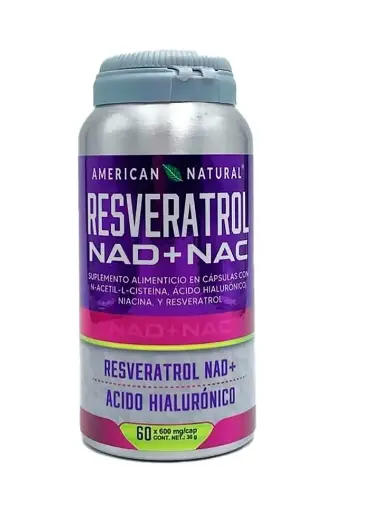 [LRZ-0027] RESVERATROL NAD+NAC 60 CAPSULAS 600MG