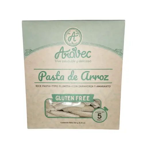 [AVC-0006] PASTA DE ARROZ TIPO PLUMITA CON ZANAHORIA Y AMARANTO 250G