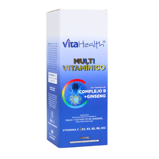 [VTH-0009] MULTIVITAMINICO COMPLEJO B+GINSENG JARABE 500 ML