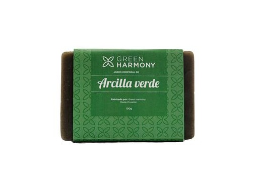 [GHM-0095] JABON DE ARCILLA VERDE 100G.