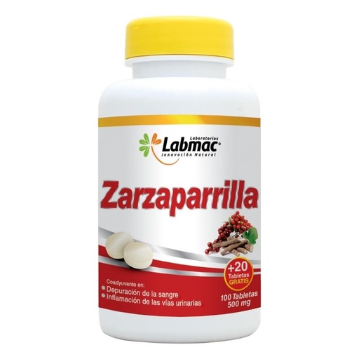[LBM-0031] ZARZAPARRILLA 500 MG TAB X 120 LABMAC