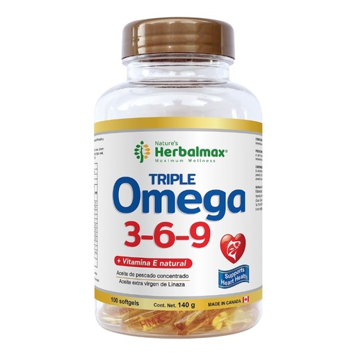 [HMX-0005] TRIPLE OMEGA 3.6.9 100 SOFTGEL 1400MG HERBALMAX