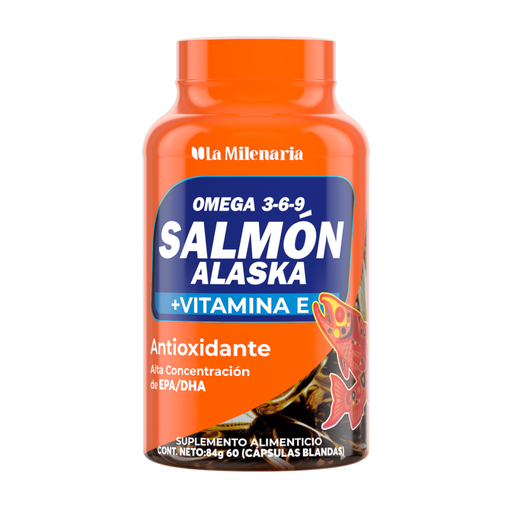 [MIL-0005] SALMON ALASKA VITA E X 60 CAP. LA MILENARIA