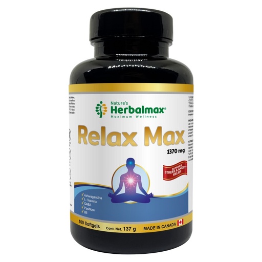 [HMX-0049] RELAX MAX 100 SOFTGEL 1370MG HERBALMAX