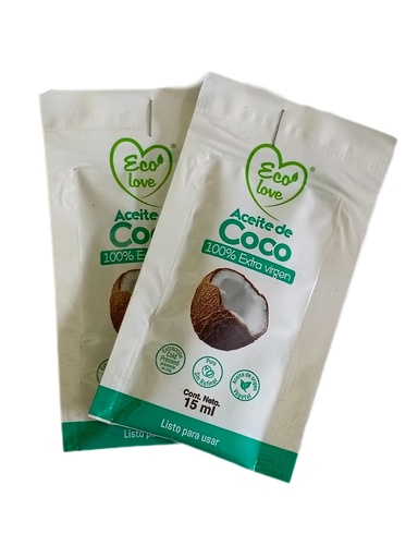 [ELV-0011] ACEITE DE COCO 15ML SACHET ECOPACIFIC