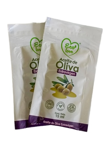 [ELV-0006] ACEITE DE OLIVA 15ML SACHET ECOLOVE